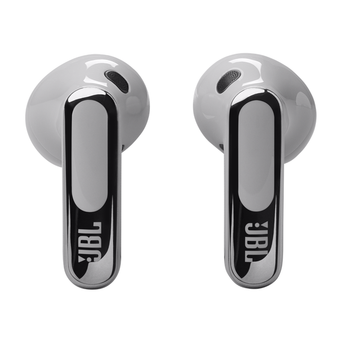 JBL Live Flex 3 - Silver - True wireless noise-cancelling open-stick earbuds - Left image number null